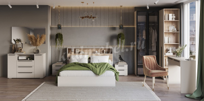 Шкаф угловой Люмьер (Кашемир)