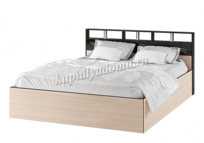 Кровать Эрика 1.6 (Венге/Дуб молочный)