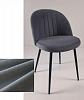 Стул обеденный Честер велюр (Серый RS-26/Черный конус)
