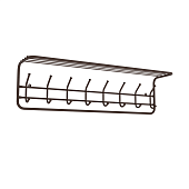 Вешалка с полкой ЗМИ 100 см (Коричневый)