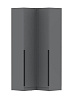 Шкаф угловой Мадрид прямой угол (Графит серый)