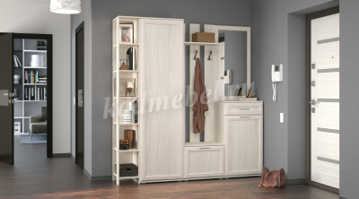 Шкаф угловой Джаз (Ясень анкор белый)