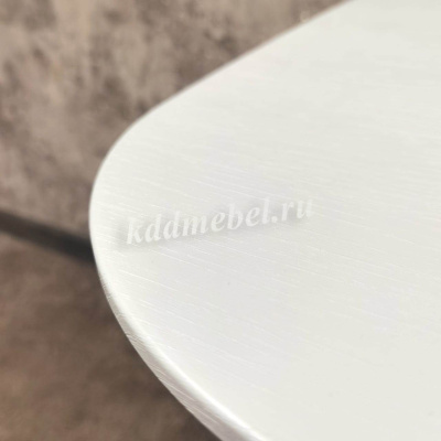 Стол обеденный Бони-2 (Вуд Дуб белый/опора Натуральное дерево)