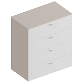 Комод Лорэн 4 ящика (Тефия/Софт айс)