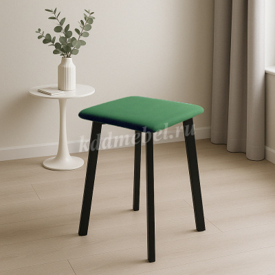 Табурет Френк (Изумруд велюр/Черный)