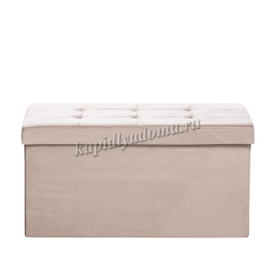 Пуф Leset Леда складной с крышкой (Какао велюр)