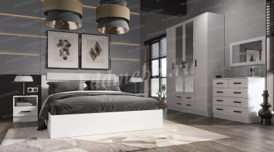 Кровать Эра 1.6 (Белый)