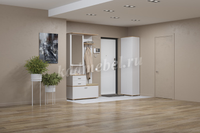 Прихожая Антре 65.08 (Белый/Дуб золотой)