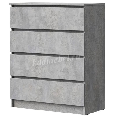 Комод Лето-4 0.8 (Цемент светлый)