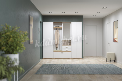 Прихожая Антре 65.08 (Белый/Дуб золотой)