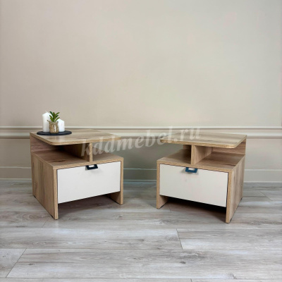 Тумба прикроватная Калипсо (Дуб Делано светлый/Сатин)