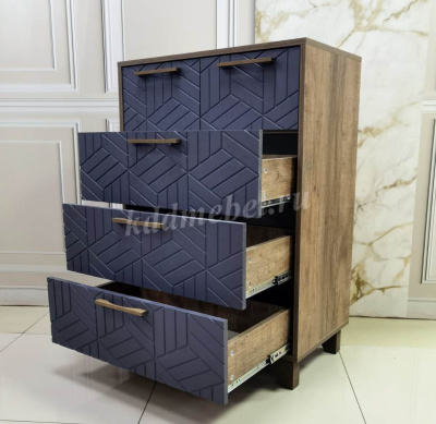 Комод Амстердам (Дуб самдал/Серый графит)