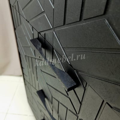 Комод Амстердам (Венге/Черный матовый)