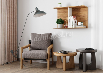 Полка Ион-3 (Крафт/Белый)