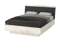 Кровать Соната КРС-1600 1.6 с подъемным механизмом (Дуб крафт белый/Антрацит)
