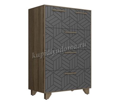 Комод Амстердам (Дуб самдал/Серый графит)