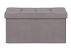 Пуф Leset Леда складной с крышкой (Velutto 08 серый велюр)