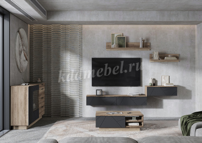 Полка Даллас ПЛ 02 (Дуб каньон)