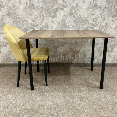 Стол обеденный Слим (Дуб/Черный)