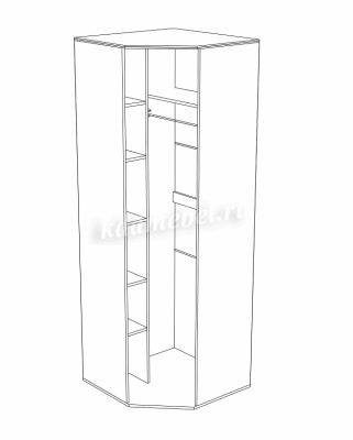 Шкаф угловой Сопрано (Дуб сонома)