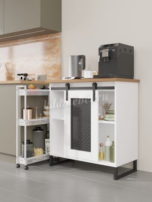 Кофе-бар Парма-33 (Белый/Дуб Каселла)