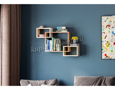 Полка Нарус №2 (Белый/Дуб сонома)