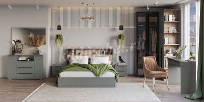 Шкаф угловой Люмьер (Шиншилла серая)