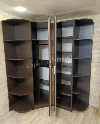 Шкаф угловой Эрика (Венге/Дуб молочный)