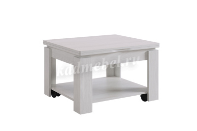 Стол журнальный Адам 1 (Белый рамух) 