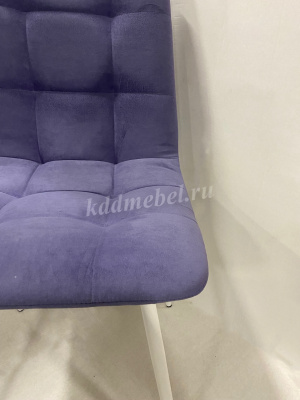 Стул обеденный Найс велюр (Фиолетовый RS-13/Белый конус)