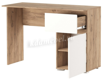 Стол письменный Гретта 1С1Я (Дуб крафт золотой/Белый)