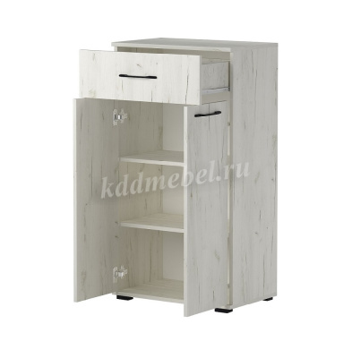 Тумба комбинированная Италия (Крафт белый)