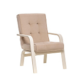 Кресло для отдыха Leset Модена (Слоновая кость/Ткань велюр Бежевый V18/Кант Бежевый велюр V18)