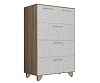 Комод Амстердам (Дуб сонома/Белый матовый)