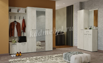 Тумба комбинированная Италия (Крафт белый)