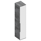 Пенал 1-ств Лео-2 с полками (Айрон рок/Софт айс)