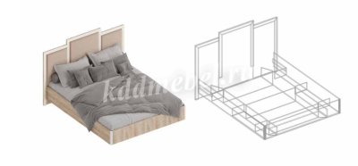 Спальня Филадельфия вариант №3 (Дуб баррик/Бежевый)