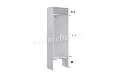Шкаф 2дв. Баско L600 (Белое дерево)
