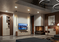 Тумба ТВ Орма (Дуб Крафт табаччный/Кашемир)