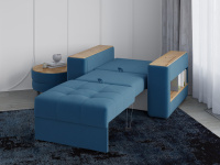 кресло кровать доро разложенный в интерьере