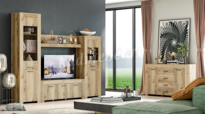 Комод Квадро-33 1400 (Дуб Делано светлый)