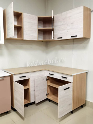 Кухня угловая 1,4*1,4 Алиса Loft комп №2 (Дуб сонома/Сосна белая)