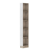 Торцевое завершение Руэлла (Дуб крафт серый/Дуб крафт белый)