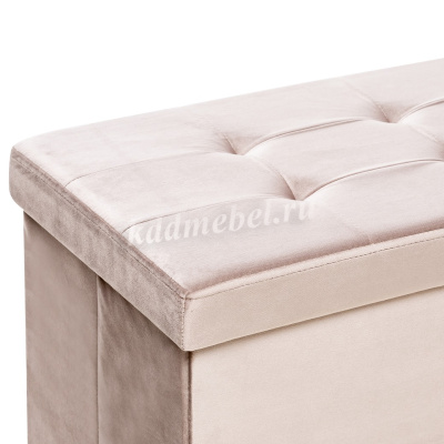 Пуф Leset Леда складной с крышкой (Какао велюр)