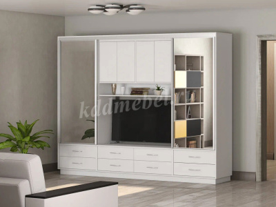 Шкаф-купе Милос 11-02 NEW (Белая Аляска)