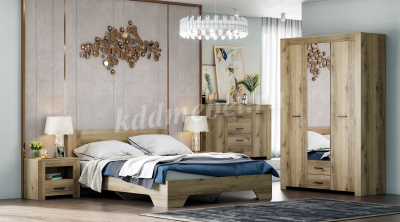 Шкаф угловой Квадро-20 (Дуб Делано светлый)