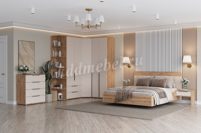 Шкаф  угловой Сицилия (Дуб альпийский/Тефия)