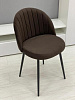 Стул обеденный Честер велюр (Темно-коричневый velutto 24/Черный конус) РАСПРОДАЖА