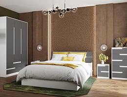 Гавана (Белый/Графит серый)