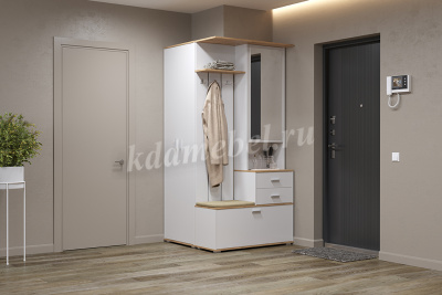 Прихожая Антре 65.08 (Белый/Дуб золотой)
